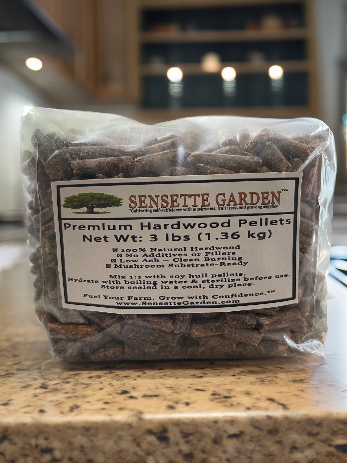 3lbs Sterilized Hardwood Pellet Substrate – Clean, Nutrient-Rich & Ready to Use